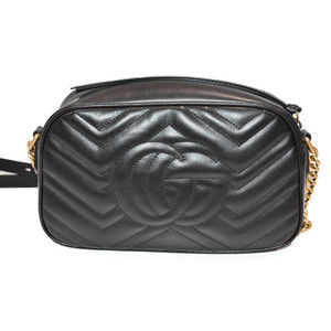 Gucci Leather Black Small Bag Shoulder Quilted